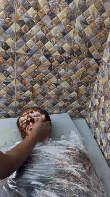 Spa facial treatment content shoot